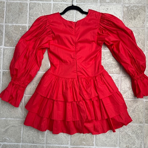 Erika Peña Chloe hot red dress size M/L - Picture 4 of 5